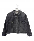 DAIRIKUダイリク）の古着「DAIRIKU  A Space Odyssey  2ポケットヴィンテージデニムジャケット」｜ブラック