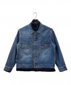 LEVI'S×sacaiリーバイス×サカイ）の古着「LEVI'S　sacai　デニムリバーシブルブルゾン」｜インディゴ×ブラック