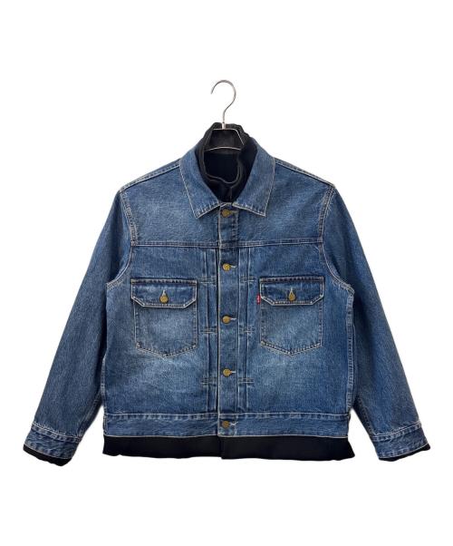 LEVI'S（リーバイス）LEVI'S (リーバイス) sacai (サカイ) LEVI'S　sacai　デニムリバーシブルブルゾン インディゴ×ブラック サイズ:Mの古着・服飾アイテム