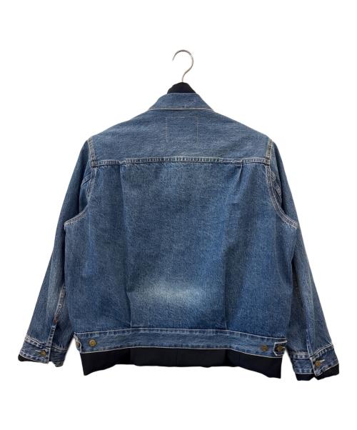 LEVI'S（リーバイス）LEVI'S (リーバイス) sacai (サカイ) LEVI'S　sacai　デニムリバーシブルブルゾン インディゴ×ブラック サイズ:Mの古着・服飾アイテム