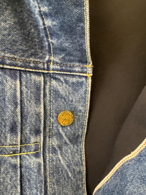 LEVI'S（リーバイス）LEVI'S (リーバイス) sacai (サカイ) LEVI'S　sacai　デニムリバーシブルブルゾン インディゴ×ブラック サイズ:Mの古着・服飾アイテム