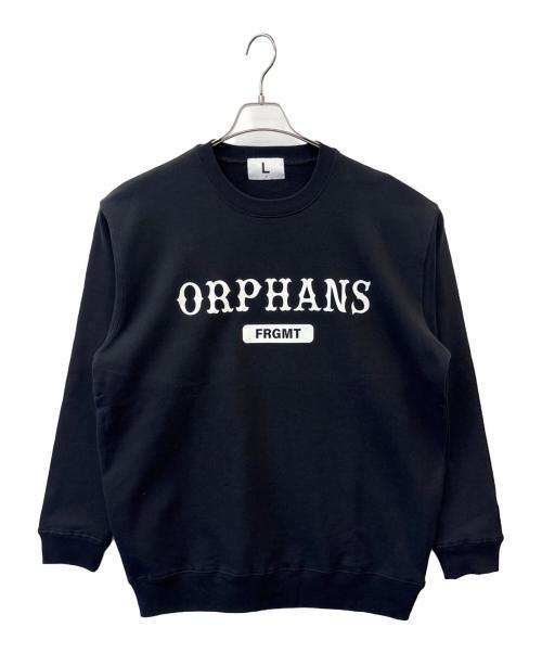 FRAGMENT ORPHANS（フラグメント オーファンズ）FRAGMENT ORPHANS (フラグメント オーファンズ) FRAGMENT ORPHANS　クルーネックスウェット ブラック サイズ:Ｌの古着・服飾アイテム