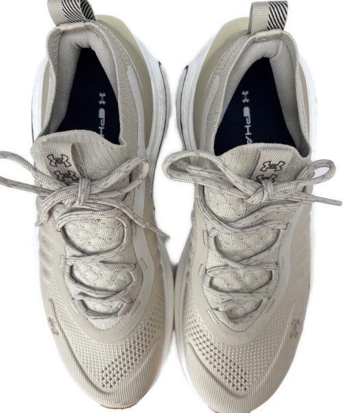 UNDER ARMOUR（アンダーアーマー）UNDER ARMOUR (アンダーアーマー) UNDER ARMOUR　ローカットスニーカー ベージュ サイズ:27.5の古着・服飾アイテム