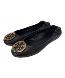 TORY BURCH（トリーバーチ）の古着「TORY BURCH　バレエシューズ」｜ブラック