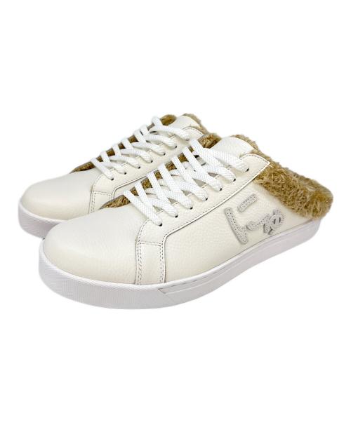 Sangacio（サンガッチョ）Sangacio (サンガッチョ) SANGACIO　にゅ SABOTS　スリッポン ホワイト サイズ:28の古着・服飾アイテム