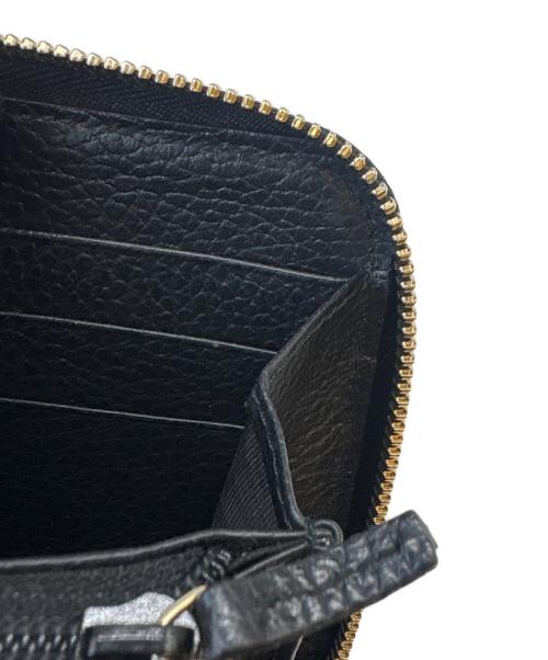 GUCCI（グッチ）GUCCI (グッチ) GUCCI　GGマーモント　ラウンドファスナー財布 ブラックの古着・服飾アイテム