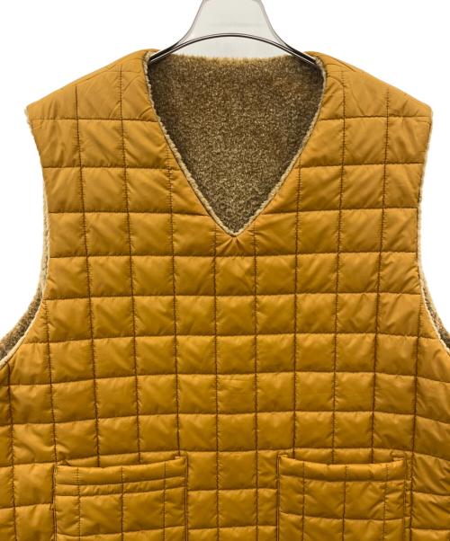 sillage（シアージ）Sillage (シアージ) Sillage　Quilt Apron Vest　ボアキルティングリバーシブルベスト ブラウン サイズ:Fの古着・服飾アイテム