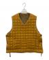 Sillage（シアージ）の古着「Sillage　Quilt Apron Vest　ボアキルティングリバーシブルベスト」｜ブラウン
