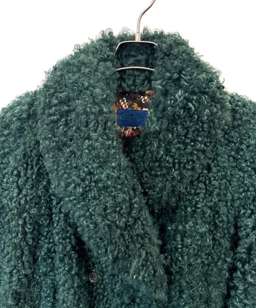 KENZO（ケンゾー）KENZO (ケンゾー) KENZO　ファーカルガンプレートコート グリーン サイズ:11-90の古着・服飾アイテム