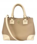 TORY BURCHトリーバーチ）の古着「TORY BURCH 　2WAYバッグ」｜ベージュ