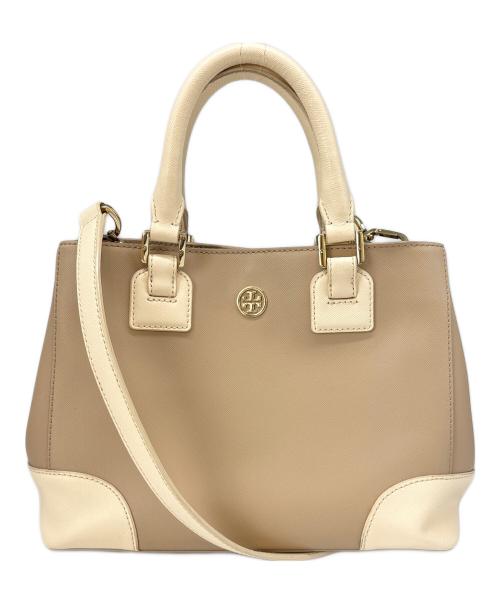 TORY BURCH（トリーバーチ）TORY BURCH (トリーバーチ) TORY BURCH 　2WAYバッグ ベージュの古着・服飾アイテム