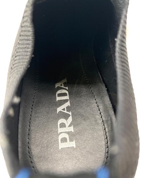 PRADA（プラダ）PRADA (プラダ) PRADA　ニットソックススニーカー ブラック サイズ:7 1/2の古着・服飾アイテム
