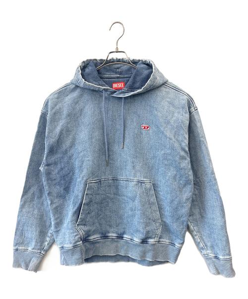 DIESEL（ディーゼル）DIESEL (ディーゼル) DIESEL　プルオーバーパーカー インディゴ サイズ:Ｌの古着・服飾アイテム