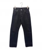 LEVI'Sリーバイス）の古着「LEVI'S　後染めデニムパンツ」｜ブラック