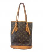 LOUIS VUITTONルイ ヴィトン）の古着「LOUIS VUITTON　バケットPM　モノグラム　ショルダーバッグ」｜ブラウン