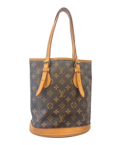 LOUIS VUITTON（ルイ ヴィトン）LOUIS VUITTON (ルイ ヴィトン) LOUIS VUITTON　バケットPM　モノグラム　ショルダーバッグ ブラウンの古着・服飾アイテム