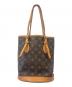 LOUIS VUITTON（ルイ ヴィトン）の古着「LOUIS VUITTON　バケットPM　モノグラム　ショルダーバッグ」｜ブラウン