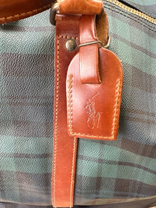 POLO RALPH LAUREN（ポロ・ラルフローレン）POLO RALPH LAUREN (ポロ・ラルフローレン) POLO RALPH LAUREN　ボストンバッグ グリーンの古着・服飾アイテム