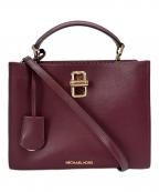MICHAEL KORSマイケル・コース）の古着「MICHAEL KORS 　MKライニングショルダーバッグ」｜レッド