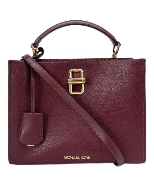 MICHAEL KORS（マイケル・コース）MICHAEL KORS (マイケル・コース) MICHAEL KORS 　MKライニングショルダーバッグ レッドの古着・服飾アイテム