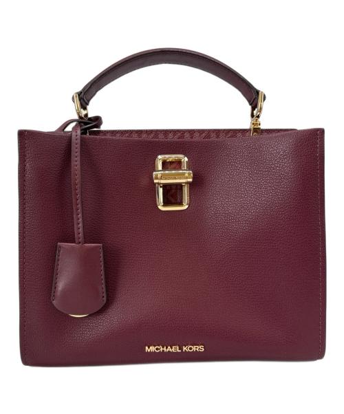 MICHAEL KORS（マイケル・コース）MICHAEL KORS (マイケル・コース) MICHAEL KORS 　MKライニングショルダーバッグ レッドの古着・服飾アイテム