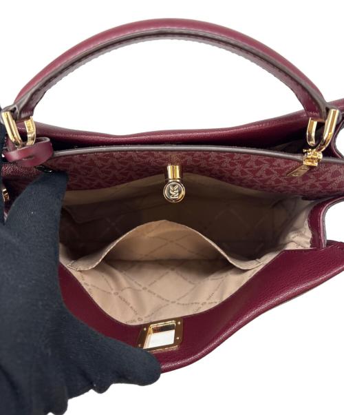 MICHAEL KORS（マイケル・コース）MICHAEL KORS (マイケル・コース) MICHAEL KORS 　MKライニングショルダーバッグ レッドの古着・服飾アイテム