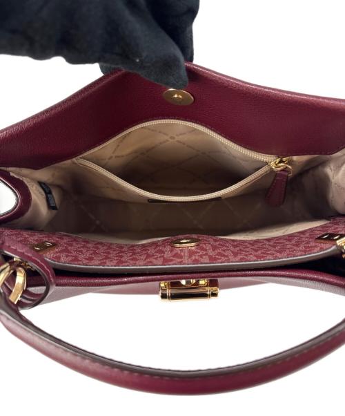 MICHAEL KORS（マイケル・コース）MICHAEL KORS (マイケル・コース) MICHAEL KORS 　MKライニングショルダーバッグ レッドの古着・服飾アイテム