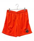 stussyステューシー）の古着「stussy　メッシュショートパンツ」｜オレンジ