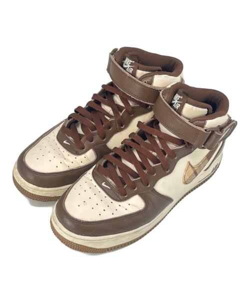 NIKE（ナイキ）NIKE (ナイキ) NIKE  ハイカットスニーカー ベージュ×ブラウン サイズ:26の古着・服飾アイテム