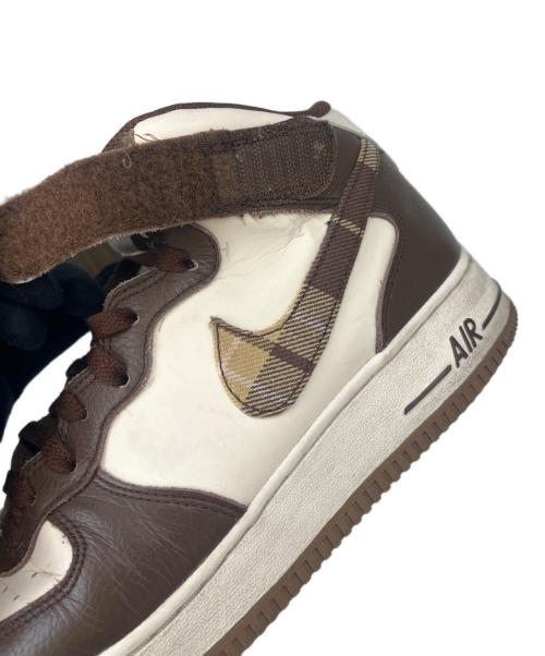 NIKE（ナイキ）NIKE (ナイキ) NIKE  ハイカットスニーカー ベージュ×ブラウン サイズ:26の古着・服飾アイテム