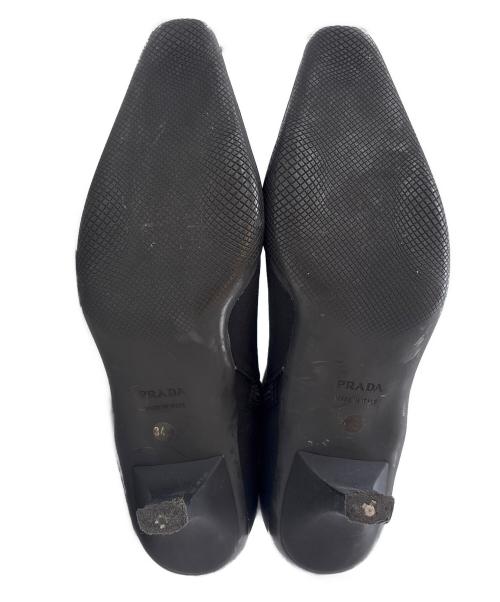 PRADA（プラダ）PRADA (プラダ) PRADA　サイドジップロングブーツ ブラック サイズ:34 1/2の古着・服飾アイテム