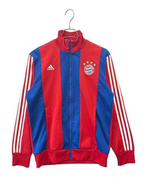 adidas（アディダス）adidas (アディダス) adidas　FC BAYERN MUNCHEN14/15　トラックジャケット レッド×ブルー サイズ:Ｌの古着・服飾アイテム