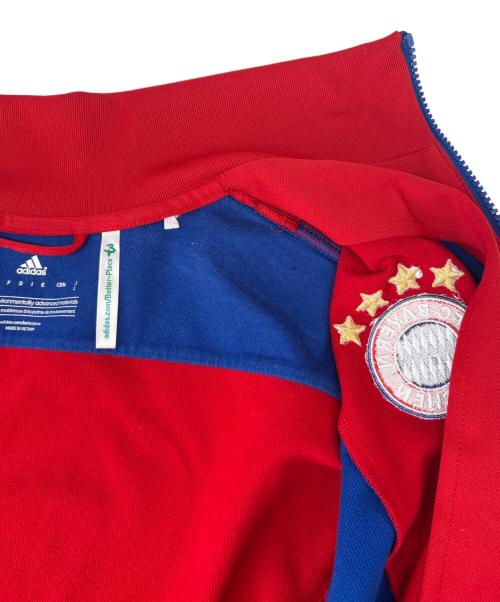 adidas（アディダス）adidas (アディダス) adidas　FC BAYERN MUNCHEN14/15　トラックジャケット レッド×ブルー サイズ:Ｌの古着・服飾アイテム