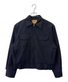 PENNEY’S（ペニーズ）の古着「PENNEY’S　ROCKABILLY JACKET EMBROIDERD　スイングトップ」｜ブラック