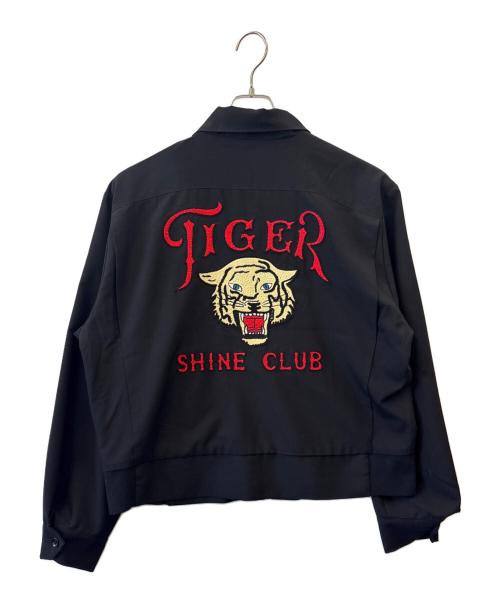 PENNEY’S（ペニーズ）PENNEY’S (ペニーズ) PENNEY’S　ROCKABILLY JACKET EMBROIDERD　スイングトップ ブラック サイズ:LARGEの古着・服飾アイテム