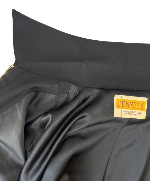 PENNEY’S（ペニーズ）PENNEY’S (ペニーズ) PENNEY’S　ROCKABILLY JACKET EMBROIDERD　スイングトップ ブラック サイズ:LARGEの古着・服飾アイテム