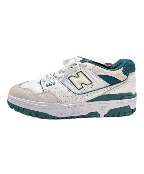 NEW BALANCE（ニューバランス）NEW BALANCE (ニューバランス) NEW BALANCE　ローカットスニーカー ホワイト×グリーン サイズ:24の古着・服飾アイテム