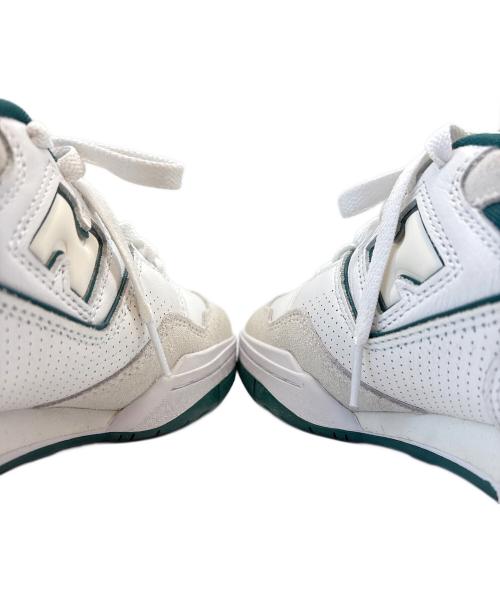 NEW BALANCE（ニューバランス）NEW BALANCE (ニューバランス) NEW BALANCE　ローカットスニーカー ホワイト×グリーン サイズ:24の古着・服飾アイテム