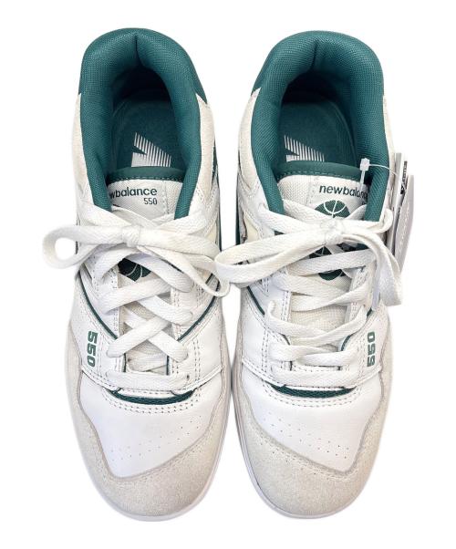 NEW BALANCE（ニューバランス）NEW BALANCE (ニューバランス) NEW BALANCE　ローカットスニーカー ホワイト×グリーン サイズ:24の古着・服飾アイテム
