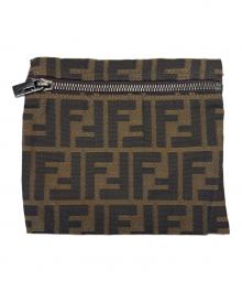 FENDI（フェンディ）の古着「FENDI　ズッカ　ポーチ」｜ブラウン