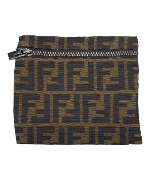 FENDI（フェンディ）FENDI (フェンディ) FENDI　ズッカ　ポーチ ブラウンの古着・服飾アイテム