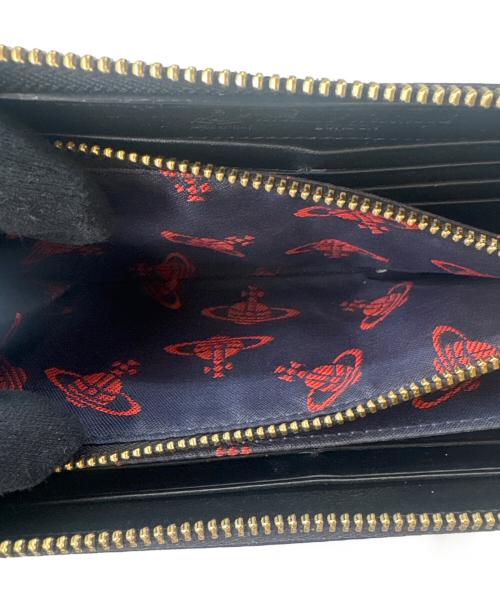 Vivienne Westwood（ヴィヴィアンウエストウッド）Vivienne Westwood (ヴィヴィアンウエストウッド) Vivienne Westwood　ラウンドファスナー財布 ブラックの古着・服飾アイテム