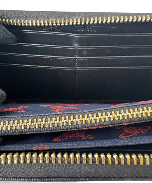 Vivienne Westwood（ヴィヴィアンウエストウッド）Vivienne Westwood (ヴィヴィアンウエストウッド) Vivienne Westwood　ラウンドファスナー財布 ブラックの古着・服飾アイテム