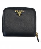 PRADAプラダ）の古着「PRADA 　サフィアーノ 　2つ折り財布」｜ブラック