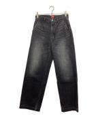 orderオーダー）の古着「loose denim pants」｜ブラック