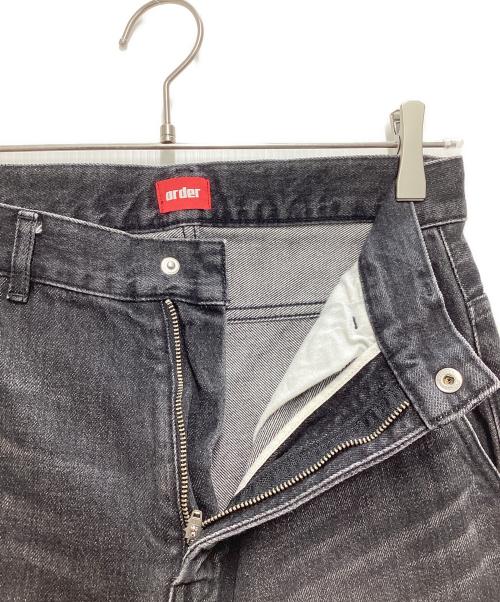 order（オーダー）order (オーダー) loose denim pants ブラック サイズ:Sの古着・服飾アイテム