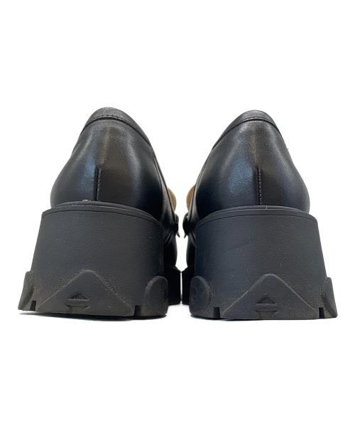 COACH（コーチ）COACH (コーチ) COACH　ルーシーローファー ブラック×アイボリー サイズ:23.5の古着・服飾アイテム