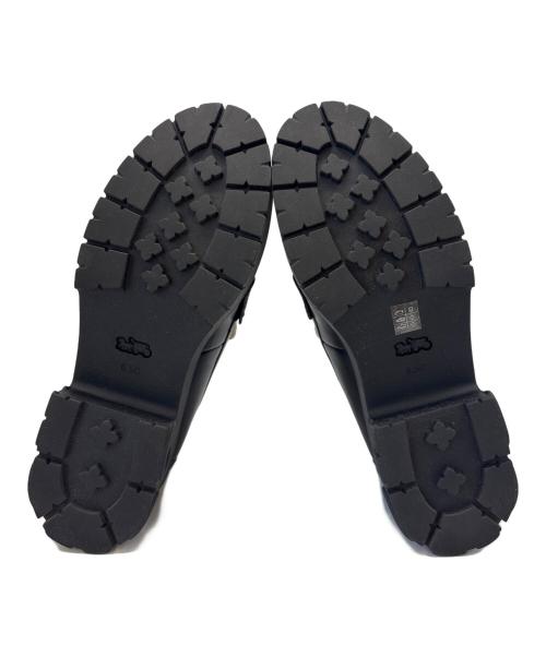 COACH（コーチ）COACH (コーチ) COACH　ルーシーローファー ブラック×アイボリー サイズ:23.5の古着・服飾アイテム