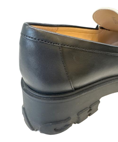 COACH（コーチ）COACH (コーチ) COACH　ルーシーローファー ブラック×アイボリー サイズ:23.5の古着・服飾アイテム