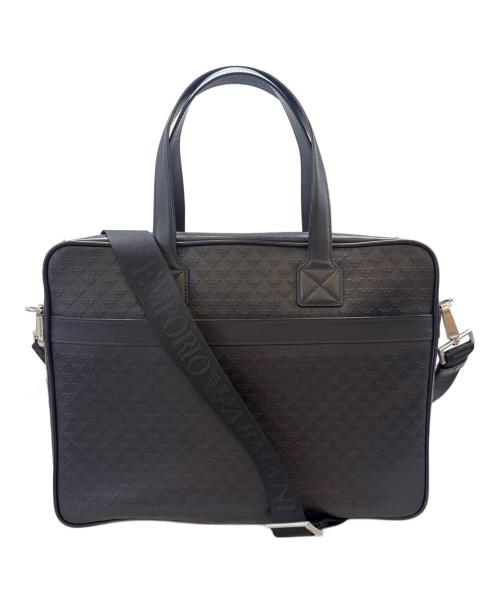 EMPORIO ARMANI（エンポリオ アルマーニ）EMPORIO ARMANI (エンポリオ アルマーニ) EMPORIO ARMANI　ビジネスバッグ ネイビー×レッドの古着・服飾アイテム